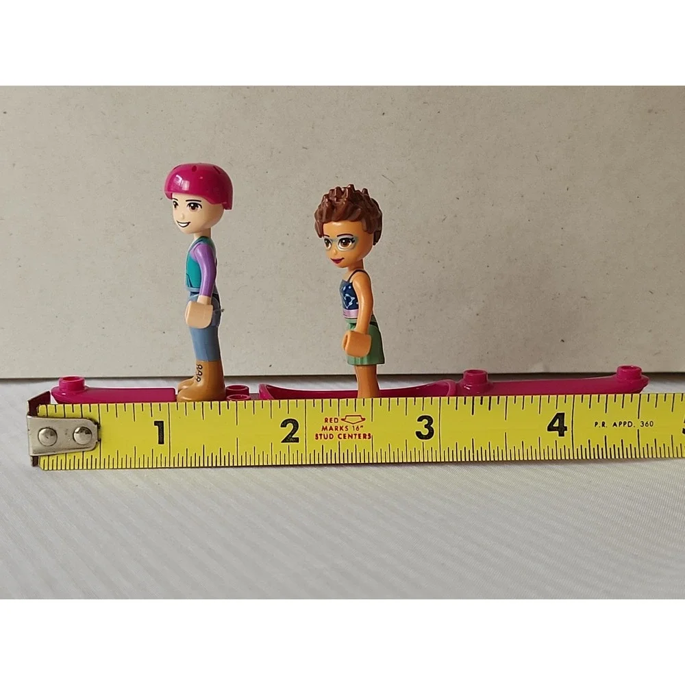 Lot‎ 3 Lego World 1-Mini Kayak Magenta 29110 & 2-Lego Friends Mini Figures Cool